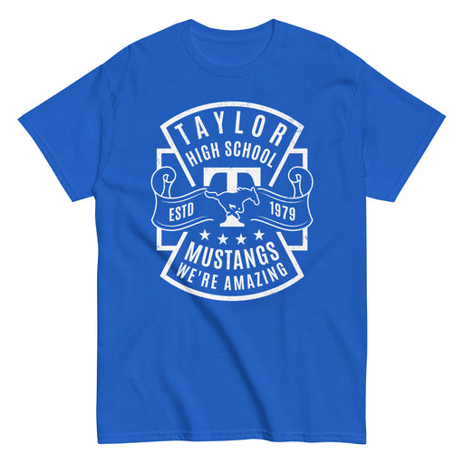 Taylor High School Mustangs Royal Blue Classic Unisex T-shirt 207