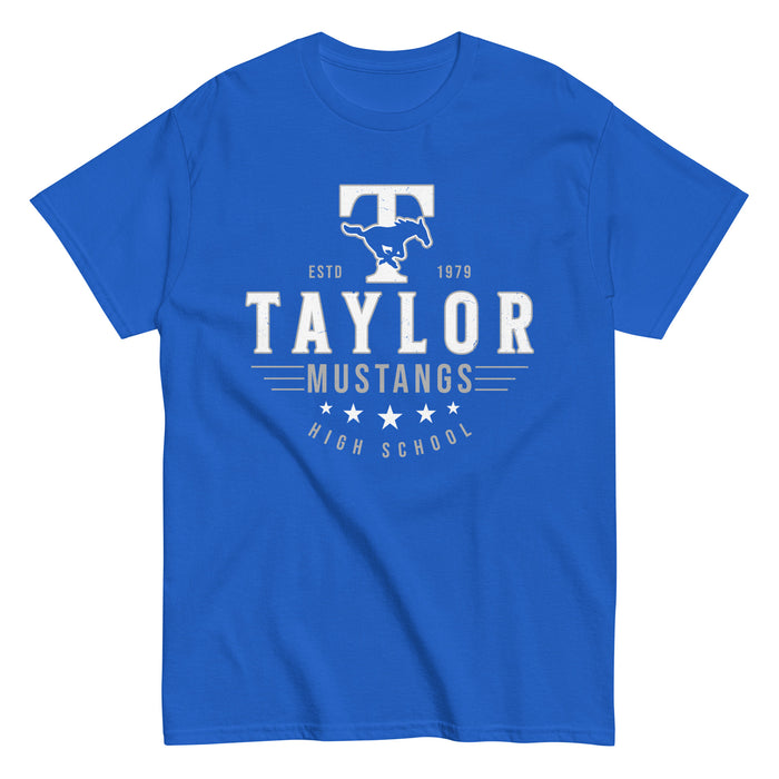 Taylor High School Mustangs Royal Blue Classic Unisex T-shirt 217