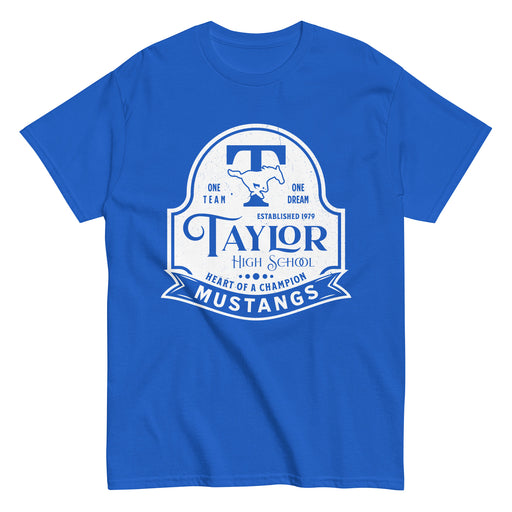 Taylor High School Mustangs Royal Blue Classic Unisex T-shirt 219