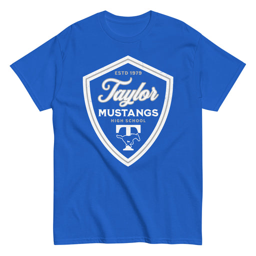 Taylor High School Mustangs Royal Blue Classic Unisex T-shirt 225