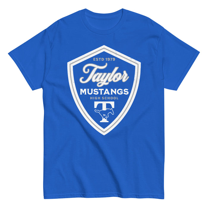 Taylor High School Mustangs Royal Blue Classic Unisex T-shirt 225