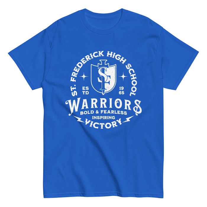 St. Frederick High School Warriors Royal Blue Classic Unisex T-shirt 206