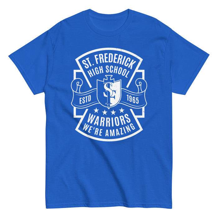 St. Frederick High School Warriors Royal Blue Classic Unisex T-shirt 207