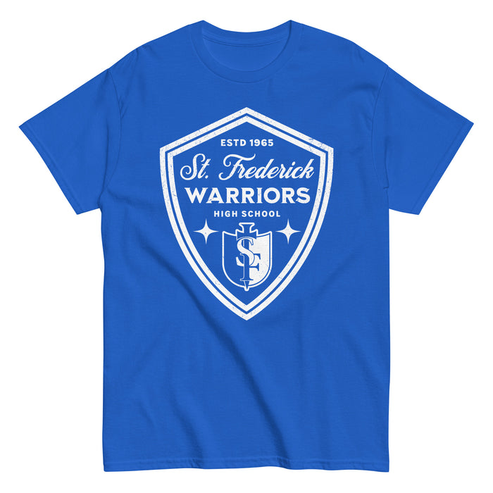 St. Frederick High School Warriors Royal Blue Classic Unisex T-shirt 225