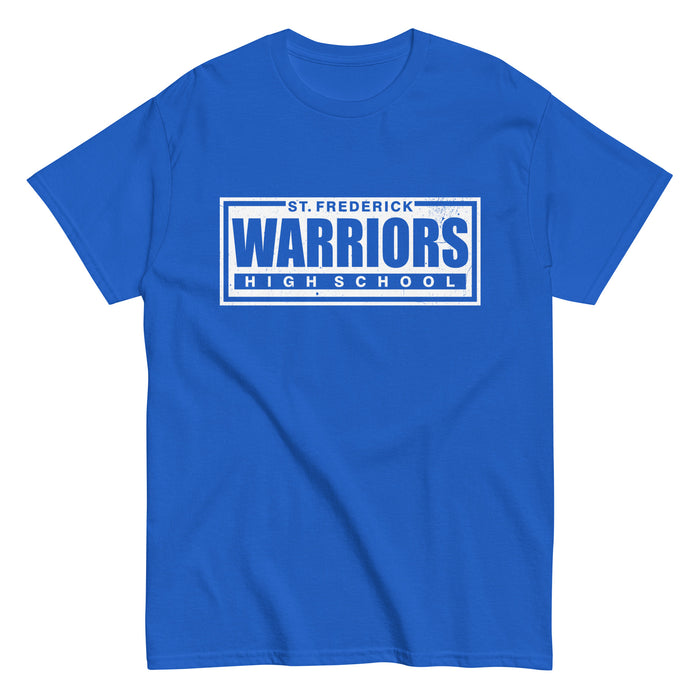 St. Frederick High School Warriors Royal Blue Classic Unisex T-shirt 049