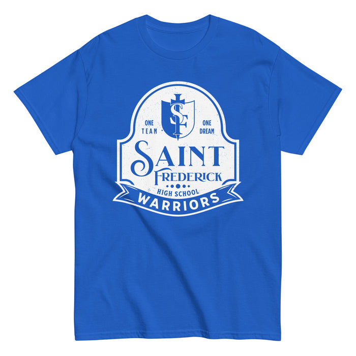 St. Frederick High School Warriors Royal Blue Classic Unisex T-shirt 219