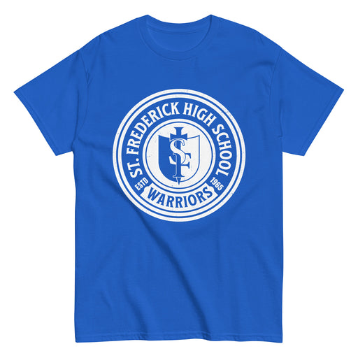 St. Frederick High School Warriors Royal Blue Classic Unisex T-shirt 220