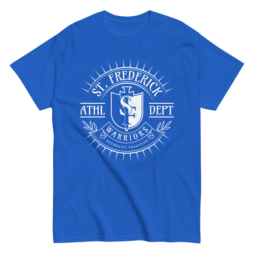 St. Frederick High School Warriors Royal Blue Classic Unisex T-shirt 201