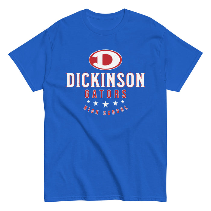 Dickinson High School Gators Royal Blue Classic Unisex T-shirt 217