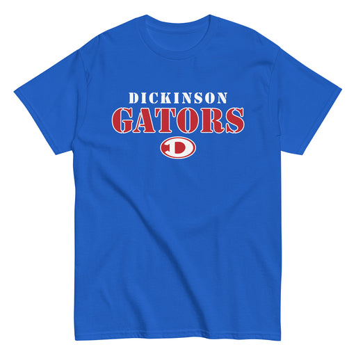 Dickinson High School Gators Royal Blue Classic Unisex T-shirt 017