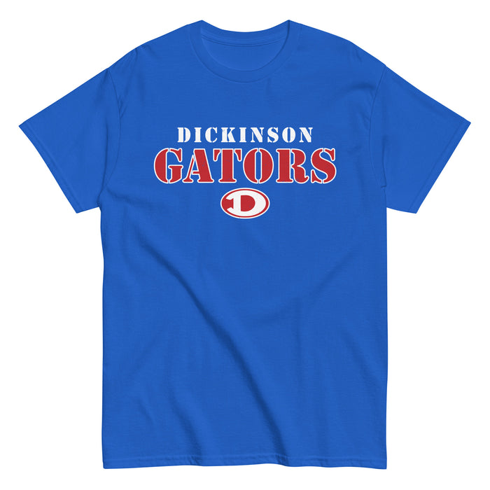 Dickinson High School Gators Royal Blue Classic Unisex T-shirt 017