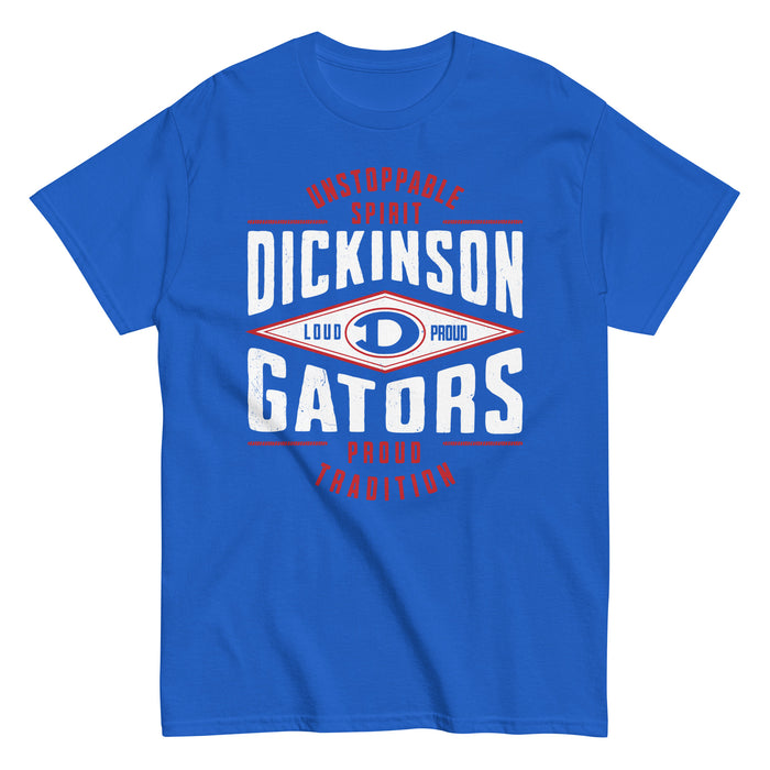 Dickinson High School Gators Royal Blue Classic Unisex T-shirt 210