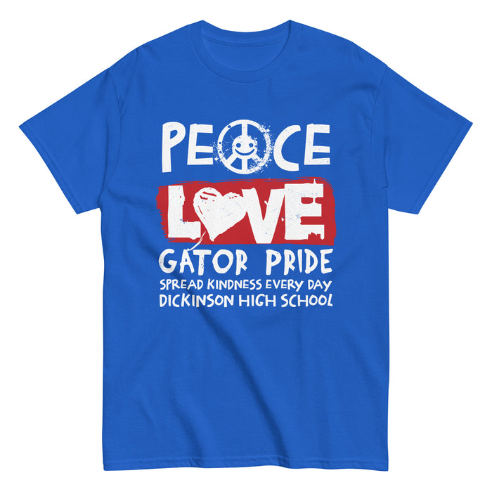 Dickinson High School Gators Royal Blue Classic Unisex T-shirt 240