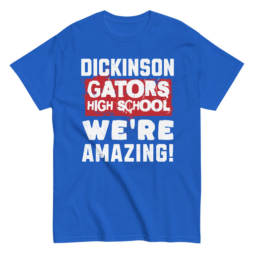 Dickinson High School Gators Royal Blue Classic Unisex T-shirt 231