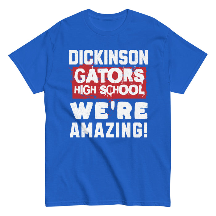 Dickinson High School Gators Royal Blue Classic Unisex T-shirt 231