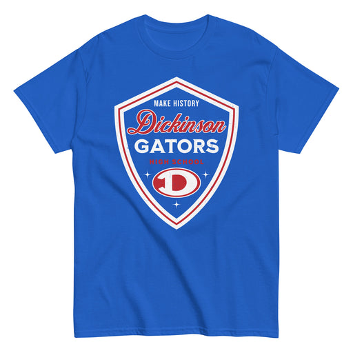 Dickinson High School Gators Royal Blue Classic Unisex T-shirt 225