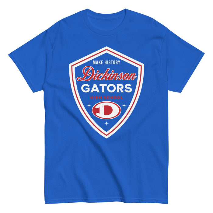 Dickinson High School Gators Royal Blue Classic Unisex T-shirt 225
