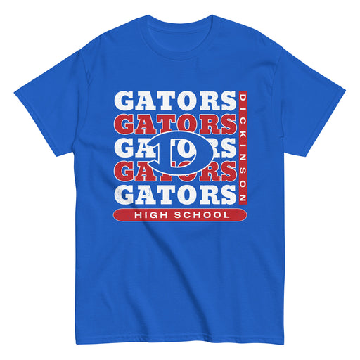 Dickinson High School Gators Royal Blue Classic Unisex T-shirt 235