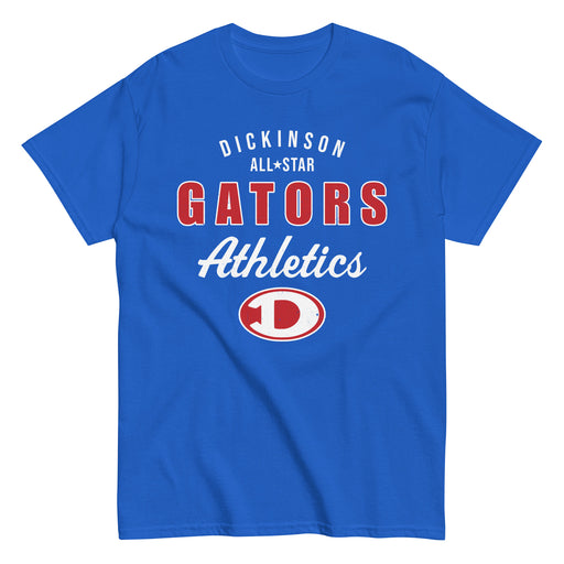 Dickinson High School Gators Royal Blue Classic Unisex T-shirt 034