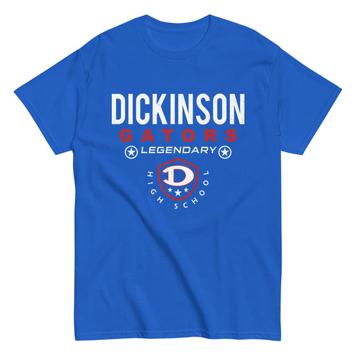 Dickinson High School Gators Royal Blue Classic Unisex T-shirt 003