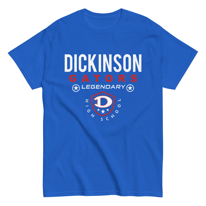 Dickinson High School Gators Royal Blue Classic Unisex T-shirt 003