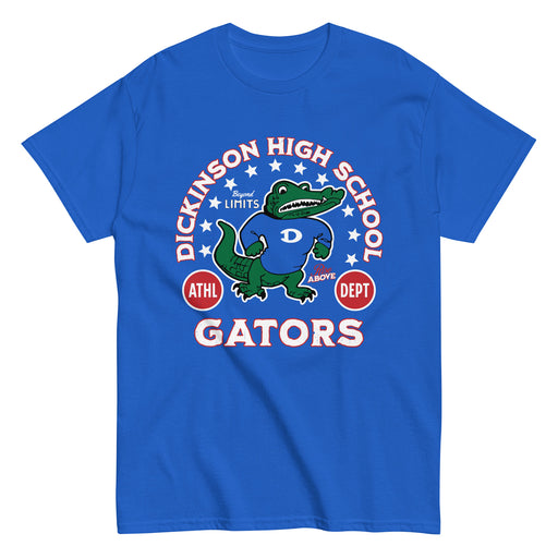 Dickinson High School Gators Royal Blue Classic Unisex T-shirt 208
