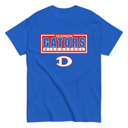 Dickinson High School Gators Royal Blue Classic Unisex T-shirt 049