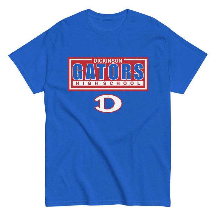 Dickinson High School Gators Royal Blue Classic Unisex T-shirt 049