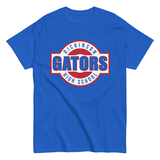Dickinson High School Gators Royal Blue Classic Unisex T-shirt 011