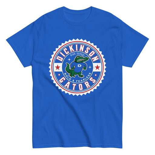 Dickinson High School Gators Royal Blue Classic Unisex T-shirt 203