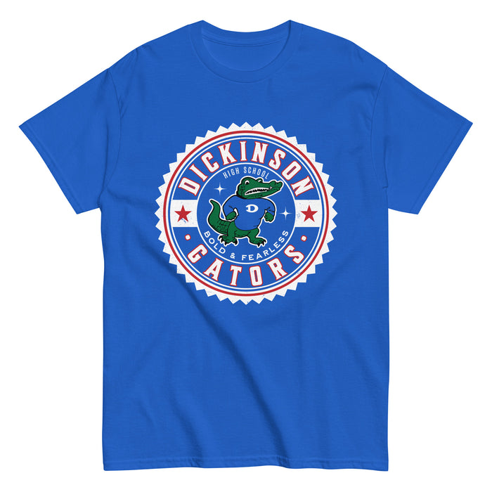 Dickinson High School Gators Royal Blue Classic Unisex T-shirt 203