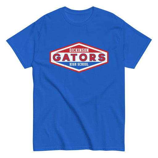 Dickinson High School Gators Royal Blue Classic Unisex T-shirt 009
