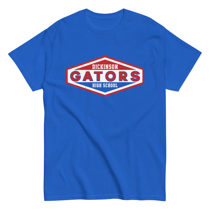 Dickinson High School Gators Royal Blue Classic Unisex T-shirt 009