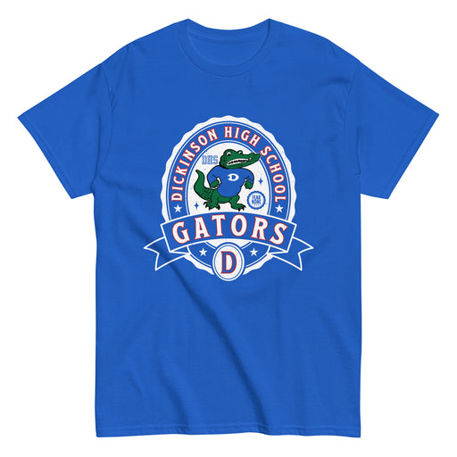 Dickinson High School Gators Royal Blue Classic Unisex T-shirt 212