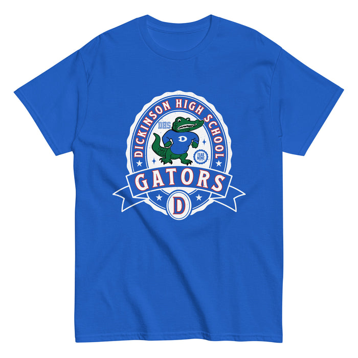 Dickinson High School Gators Royal Blue Classic Unisex T-shirt 212