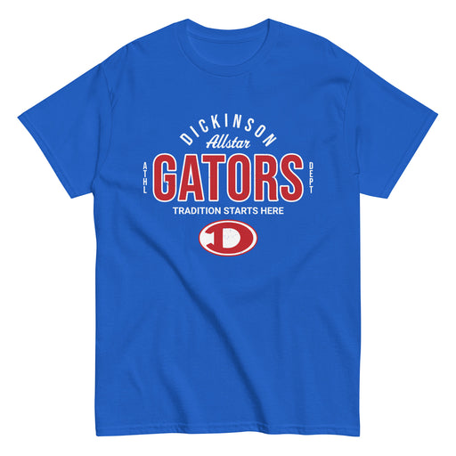 Dickinson High School Gators Royal Blue Classic Unisex T-shirt 040