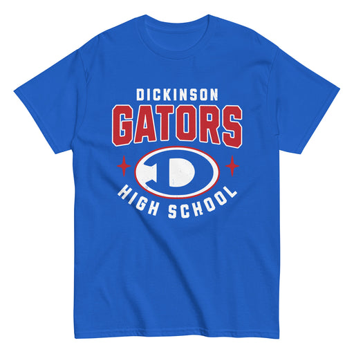 Dickinson High School Gators Royal Blue Classic Unisex T-shirt 204