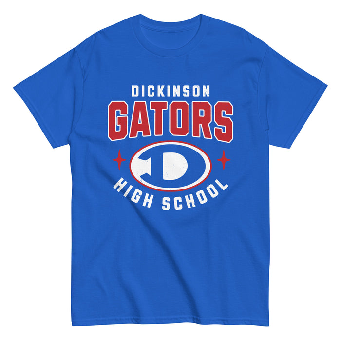 Dickinson High School Gators Royal Blue Classic Unisex T-shirt 204