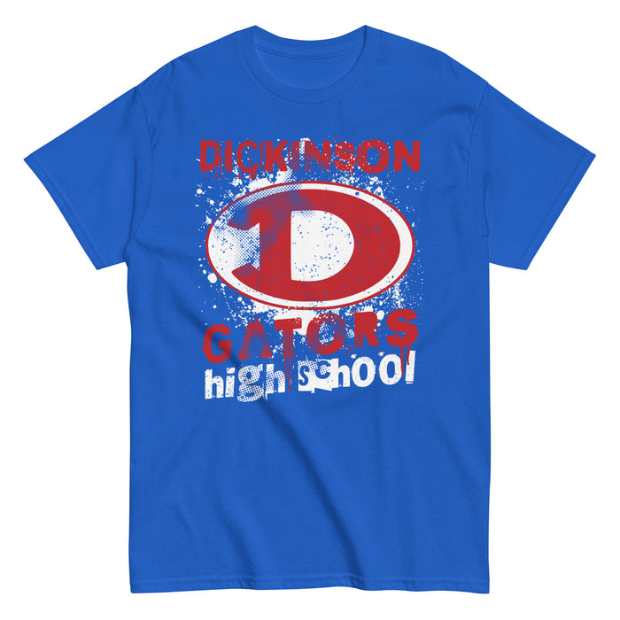 Dickinson High School Gators Royal Blue Classic Unisex T-shirt 205