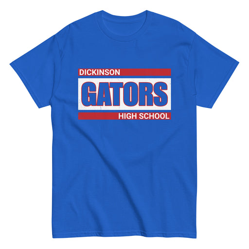 Dickinson High School Gators Royal Blue Classic Unisex T-shirt 098