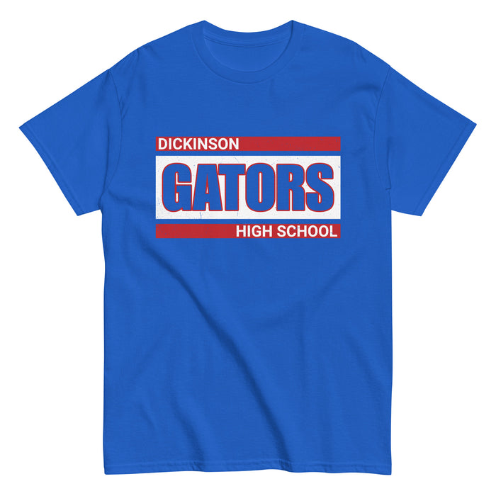 Dickinson High School Gators Royal Blue Classic Unisex T-shirt 098