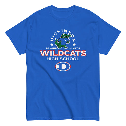 Dickinson High School Gators Royal Blue Classic Unisex T-shirt 222