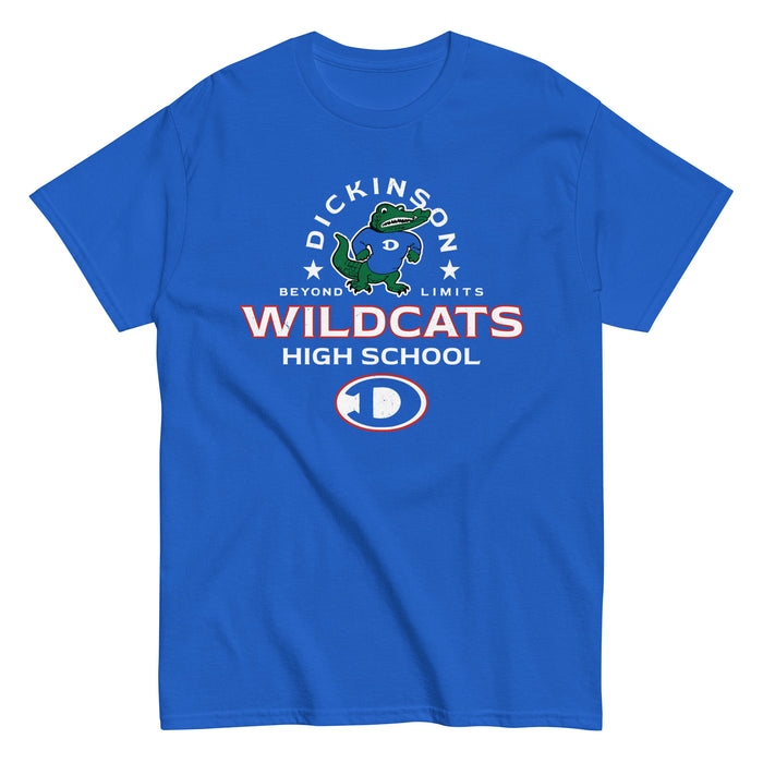 Dickinson High School Gators Royal Blue Classic Unisex T-shirt 222