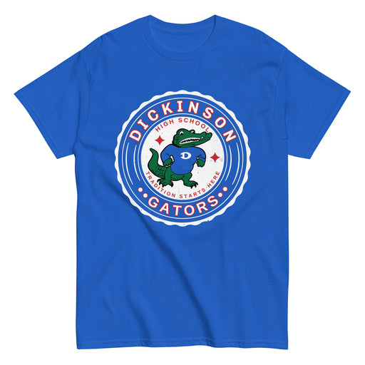 Dickinson High School Gators Royal Blue Classic Unisex T-shirt 216