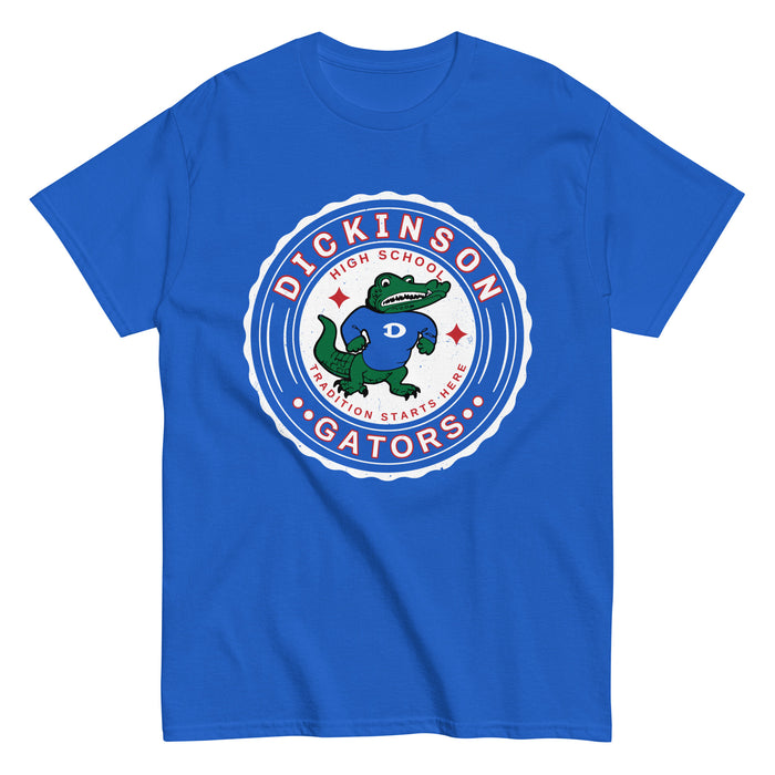Dickinson High School Gators Royal Blue Classic Unisex T-shirt 216