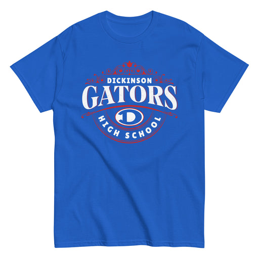 Dickinson High School Gators Royal Blue Classic Unisex T-shirt 211