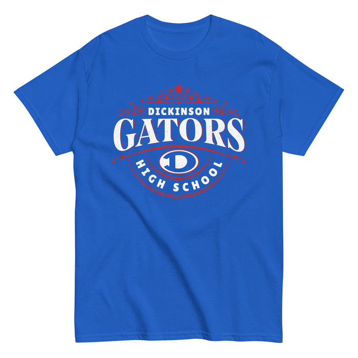 Dickinson High School Gators Royal Blue Classic Unisex T-shirt 211