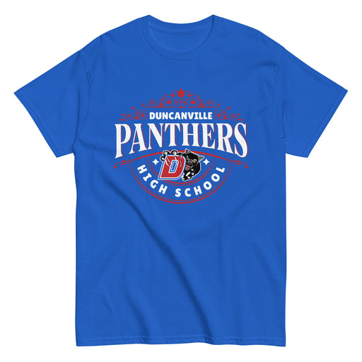 Duncanville High School Panthers Royal Blue Classic Unisex T-shirt 211