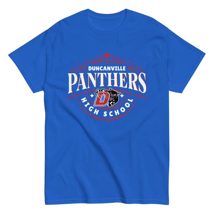 Duncanville High School Panthers Royal Blue Classic Unisex T-shirt 211