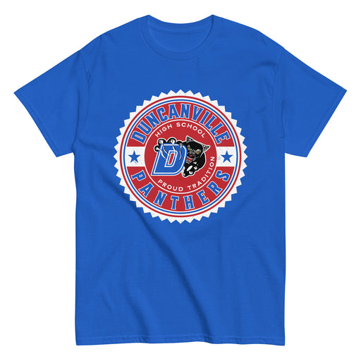 Duncanville High School Panthers Royal Blue Classic Unisex T-shirt 203